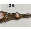 Image 6 : Fine early 1900's Cameo bracelet, silver - gold filled