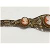Image 7 : Fine early 1900's Cameo bracelet, silver - gold filled