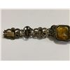 Image 10 : Fine early 1920's/30's Cameo bracelet, marked sterling - Garnet & Amethyst