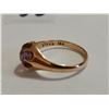 Image 3 : 15K Birks ladies gold ring Amethyst, nice