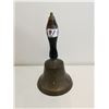 Image 1 : vintage brass school bell 4" x 8"