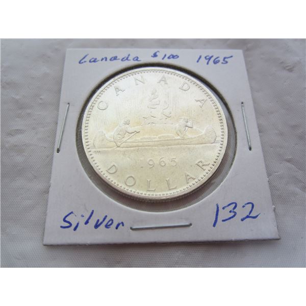 Canadian 1965 Silver Dollar