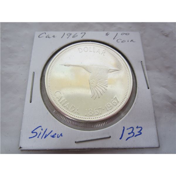 Canadian 1967 Silver Dollar