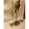 Image 2 : Brass crane 33", two small geese