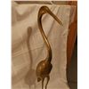 Image 3 : Brass crane 33", two small geese