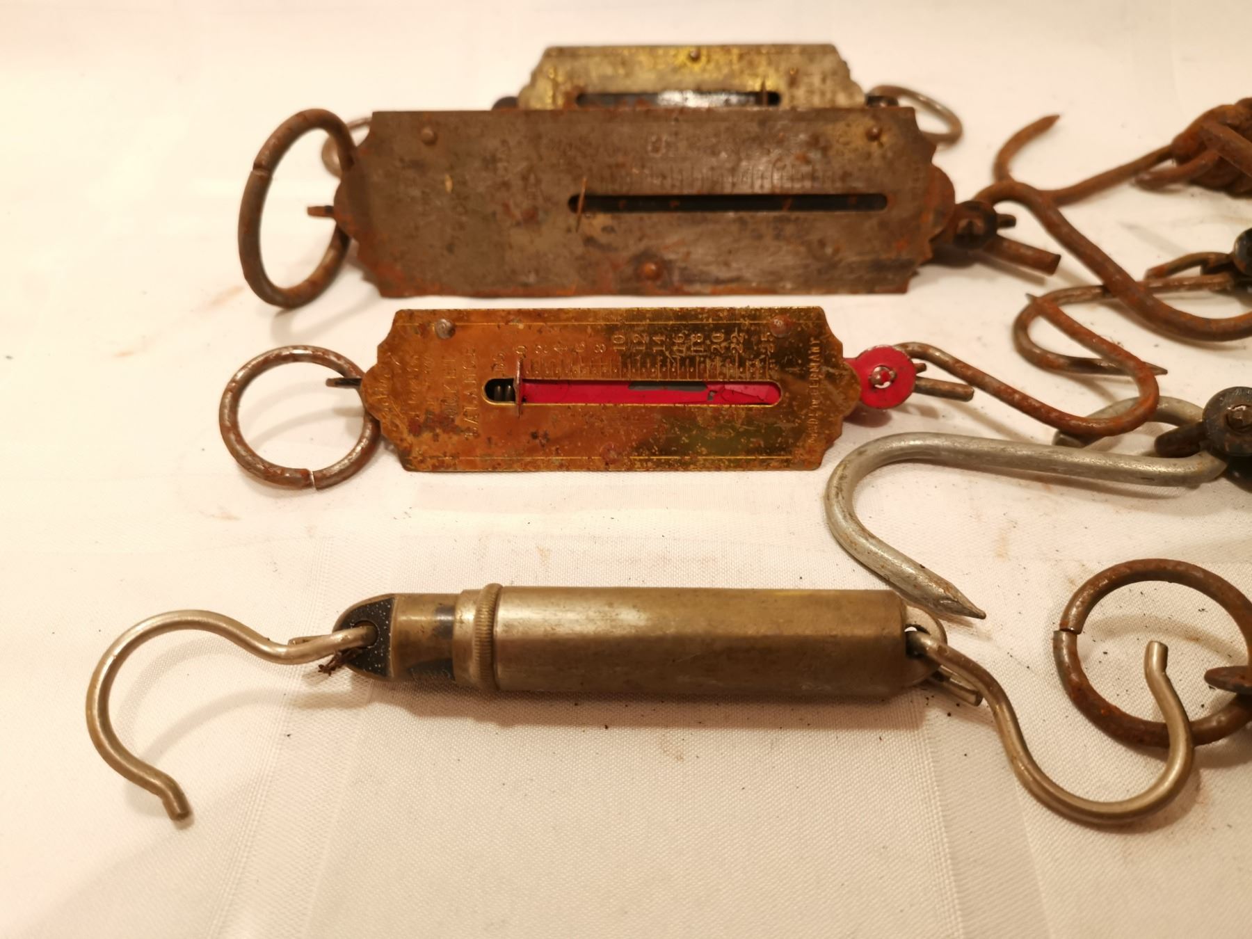 Fsih Scale Instrument 8 Antique Fish Scales, Lot 3