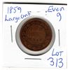Image 1 : 1859 EVEN 9 LARGE CENT