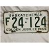 Image 2 : 1955 Farm Sask License Plate