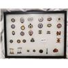 Image 1 : Display full of old curling pins 16"x12"