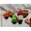Image 2 : Vintage Melissa and Doug wooden vehicle toys