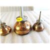 Image 3 : Lot of 4 smail oilers - copper - one embossed SINGER