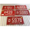 Image 1 : 5 - 1970's Manitoba license plates