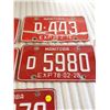 Image 2 : 5 - 1970's Manitoba license plates
