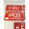 Image 3 : 5 - 1970's Manitoba license plates