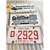Image 3 : 6 assorted Manitoba car plates - 5 dealer ads