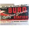 Image 4 : 4 ft 1936 Burd Station Adv. Poster - Never Used