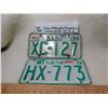 Image 1 : VINTAGE SNOWMOBILE/MOTORCYCLE LICENCE PLATES