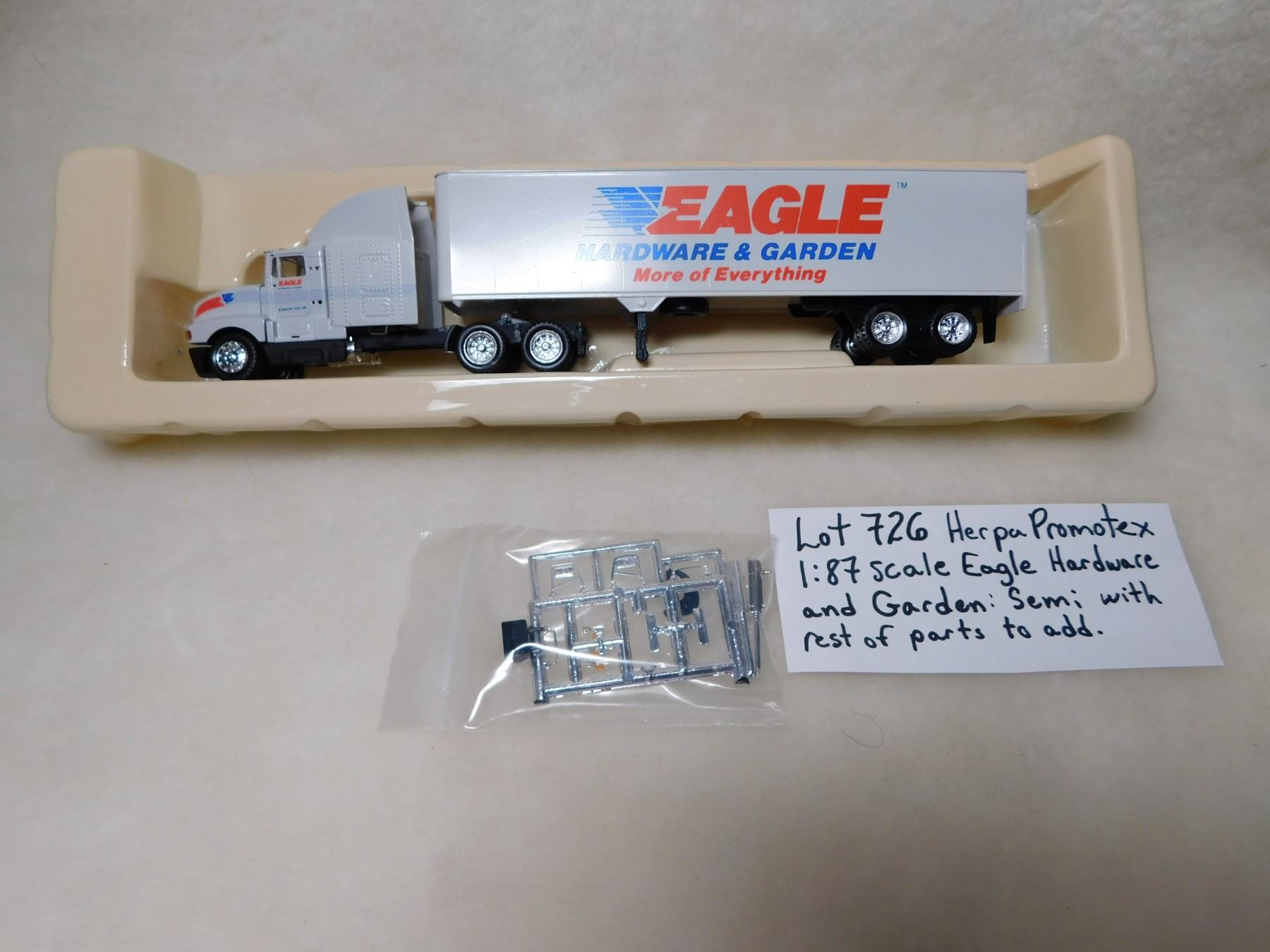 187 HERPA PROMOTEX EAGLE HARDWARE SEMI TRUCK Schmalz Auctions