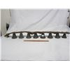 Image 1 : Large Antique Strap of 8 Brass Sleigh Bells 3 inch opening Nice Chimes