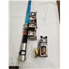 Image 1 : Star Wars Light Sabre and 5 Star Wars Bust figurines