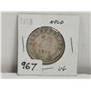 Image 1 : 1918 NFLD Silver 50cent coin