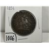 Image 1 : 1854 Upper Canada Penny