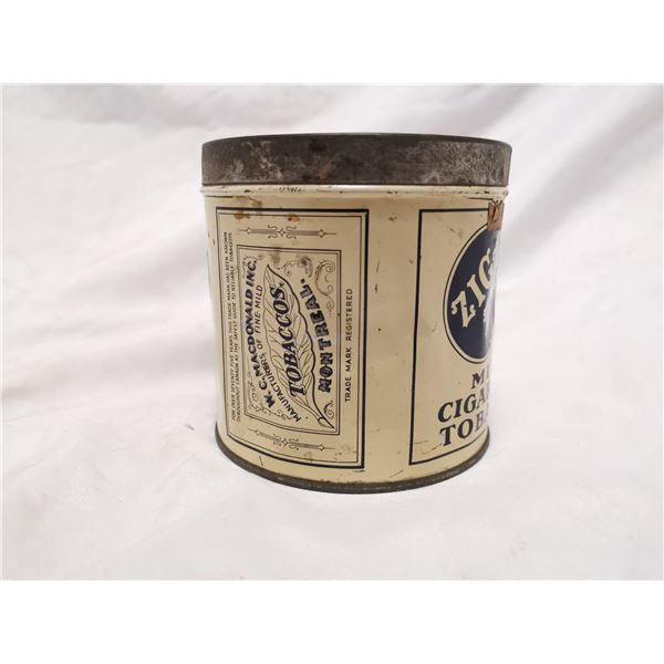 Older Zig Zag tobacco tin can