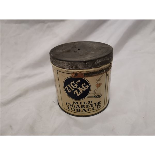 Older Zig Zag tobacco tin can