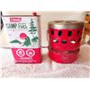 Image 1 : Coleman 518A Camping heater & 1 Gal camp fuel can