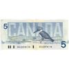 Image 2 : Canadian $5 Bill 1986 G0J2578114