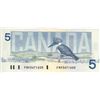 Image 2 : Canadian $5 Bill 1986 FNK5671600