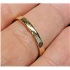 Image 3 : 14KT yellow gold solitaire diamond ring. Round brilliant cut diamond .12 CT 3.4 grams - appraised at