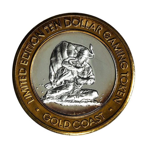 .999 Fine Silver Gold Coast Las Vegas, Nevada $10 Casino Limited Edition Gaming Token