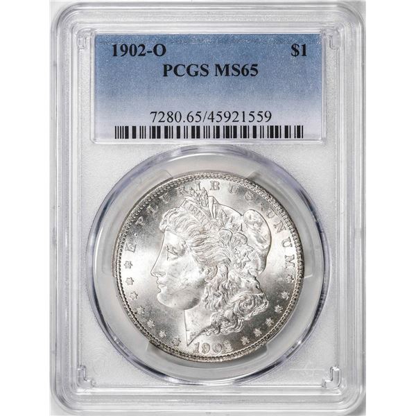 1902-O $1 Morgan Silver Dollar Coin PCGS MS65