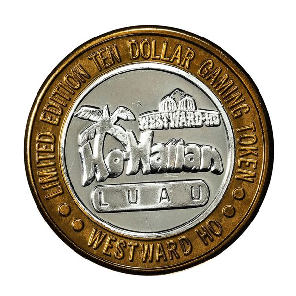 .999 Silver Westward Ho Casino Las Vegas, NV $10 Casino Gaming Token Limited Edition