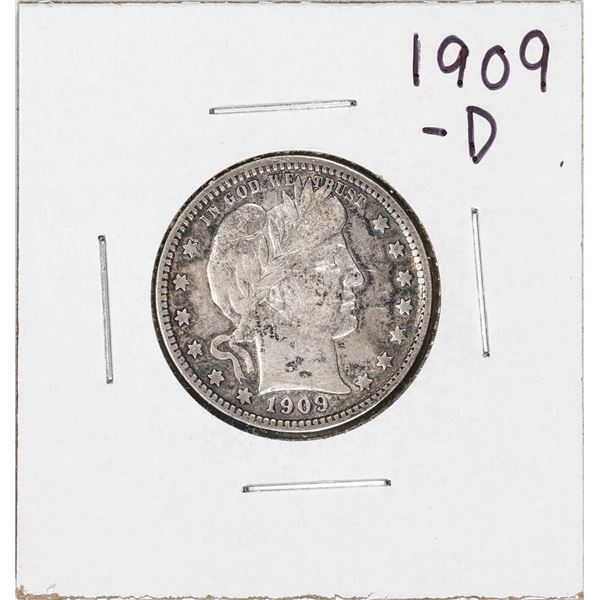 1909-D Barber Quarter Coin