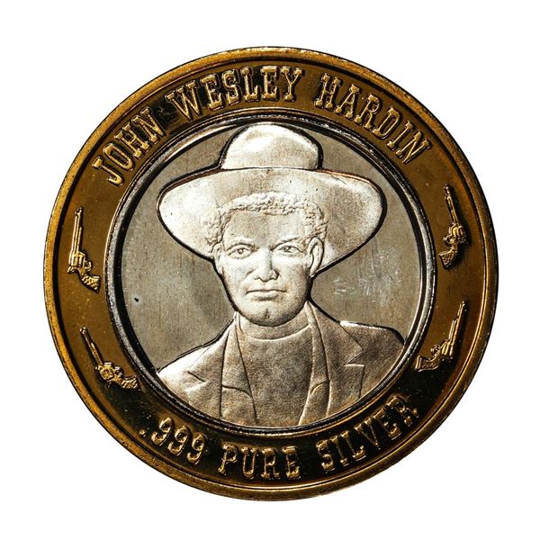 .999 Silver Limited Edition Gunfighters Series Casino Gaming Token