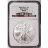 Image 1 : 2006 $1 American Silver Eagle Coin NGC MS69 First Strikes