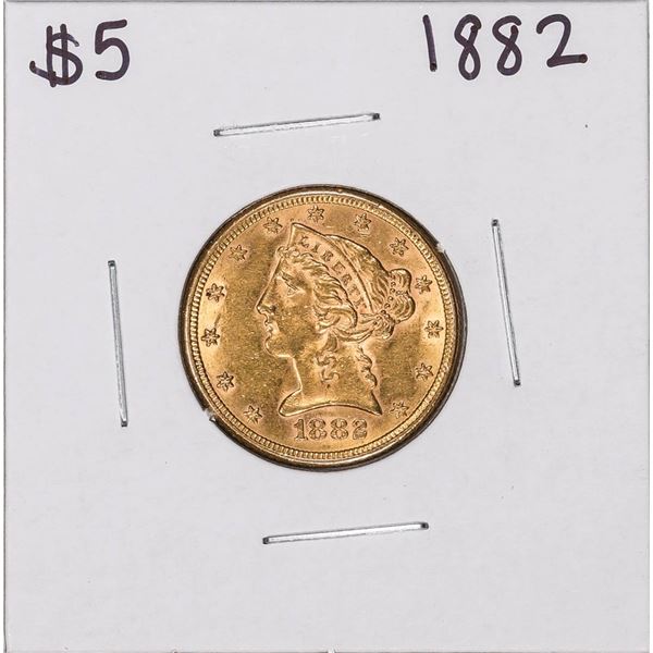 1882 $5 Liberty Head Half Eagle Gold Coin