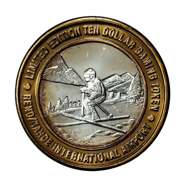 .999 Silver Fly RNO Reno Tahoe $10 Casino Limited Edition Gaming Token