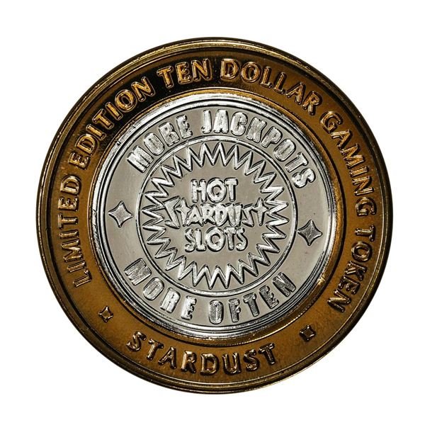 .999 Fine Silver Stardust Las Vegas, Nevada $10 Limited Edition Gaming Token
