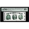 Image 1 : Circa 1970's Washington Center Giori Test Note PMG Gem Uncirculated 65EPQ