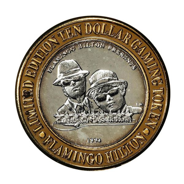 .999 Silver Flamingo Hilton Reno, Nevada $10 Casino Limited Edition Gaming Token