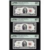 Image 1 : (3) Consecutive 1963 $2 Legal Tender Notes Fr.1513 PMG Superb Gem Uncirculated 67EPQ