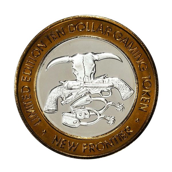 .999 Silver The New Frontier Las Vegas, NV $10 Casino Limited Edition Gaming Token