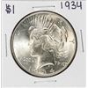 Image 1 : 1934 $1 Peace Silver Dollar Coin