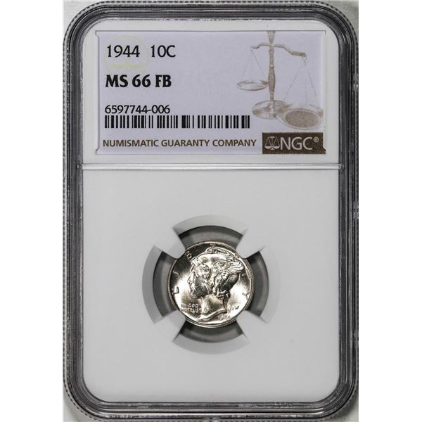 1944 Mercury Dime Coin NGC MS66FB