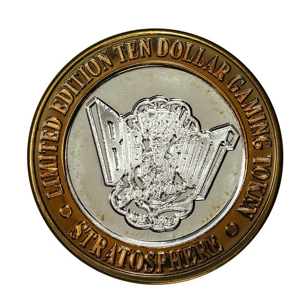 .999 Silver Stratosphere Las Vegas, Nevada $10 Casino Limited Edition Gaming Token