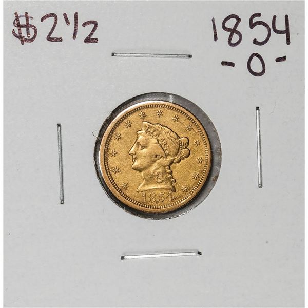 1854-O $2 1/2 Liberty Head Quarter Eagle Gold Coin