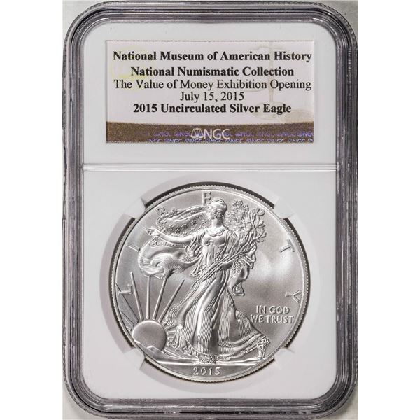 2015 $1 American Silver Eagle Coin NGC Uncirculated